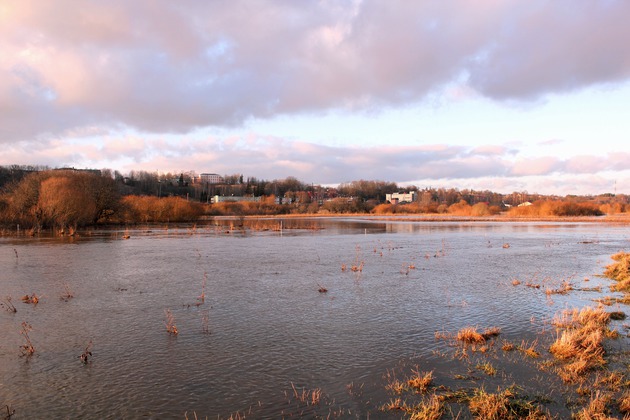 2015. gada janvāris. Abava plūdu laikā. Foto: Jānis Kamerāds.