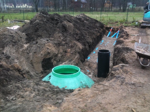 Прокладка наружных сетей канализации и водопровода 