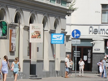 AvioKases Rīga-pilsētas centrs.    