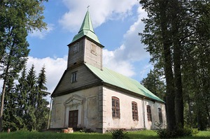 Meņģeles luterāņu baznīca, церковь