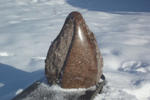 Neila Saksona akmens apstrādes darbnīca, обработка камня