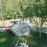 Natural stone tombstones