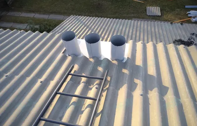 Installation of asbestos-free slate roofs