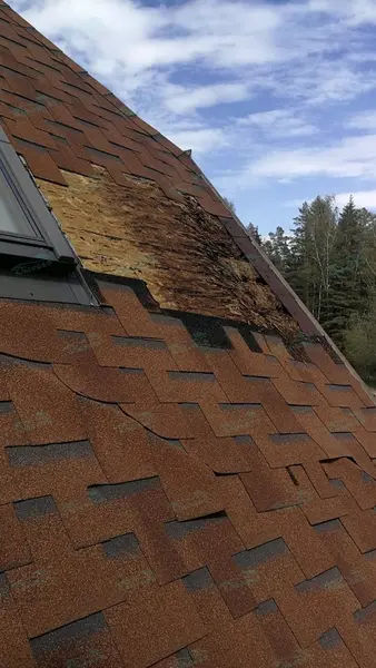 Bitumen shingle roof repair