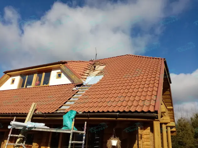 Tile roof installation