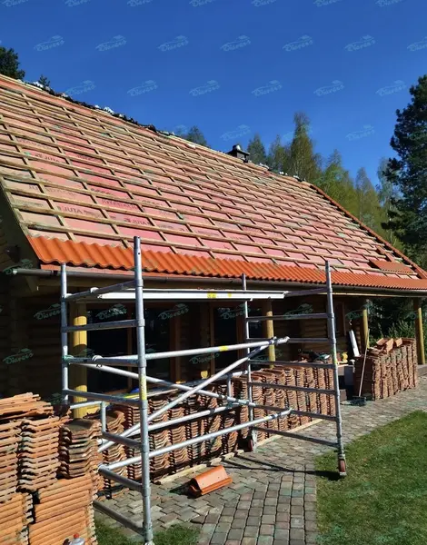 Tile roof installation