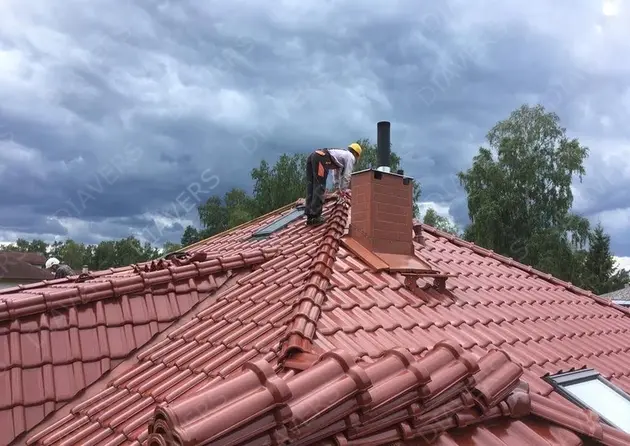 Tile roof installation