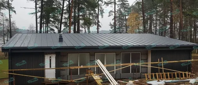 Rolled profile roof installation