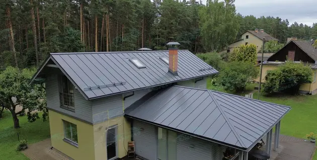 Rolled profile roof installation