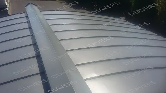 Rolled profile roof installation