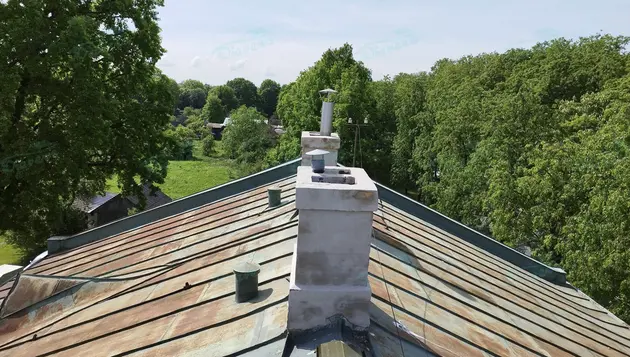Rolled profile roof repair
