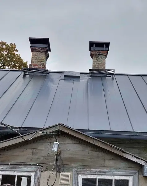 Rolled profile roof installation
