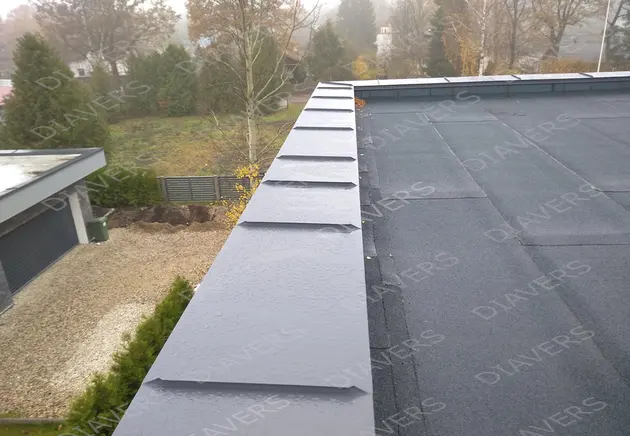 Rolled profile roof installation
