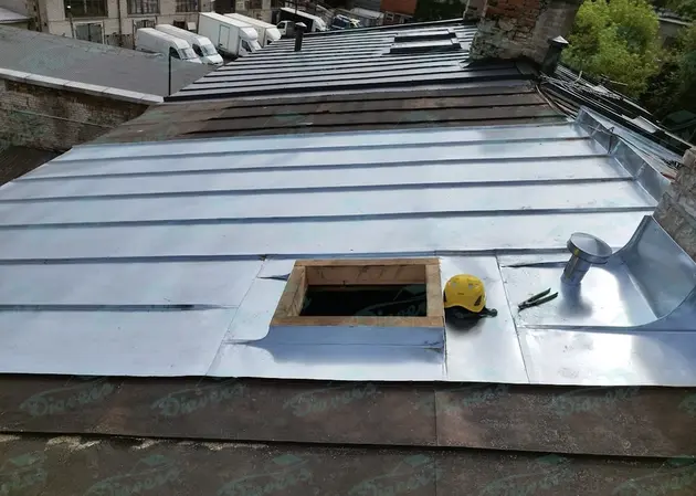 Rolled profile roof repair