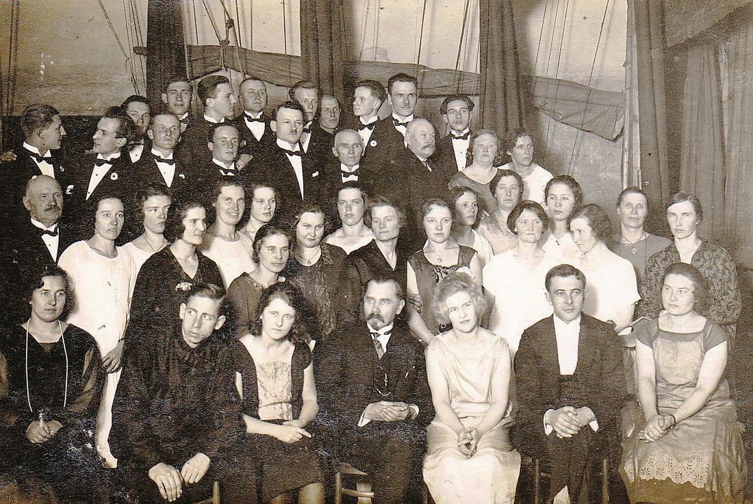 Kandavas Sadraudzīgās biedrības koris biedrības 25.gadu jubilejā, 1926.gada novembri