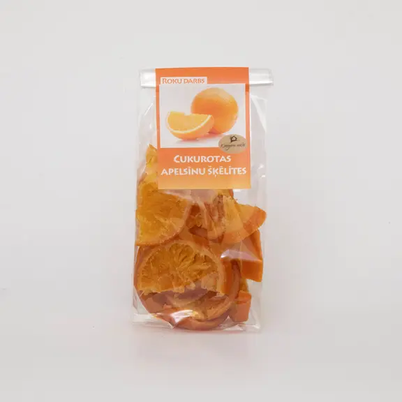 Cukurotas apelsīnu šķēlītes