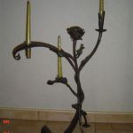 Кованые металлические подсвечники