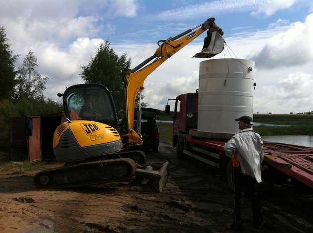 Construction of interior and exterior sewerage and water-supply systems