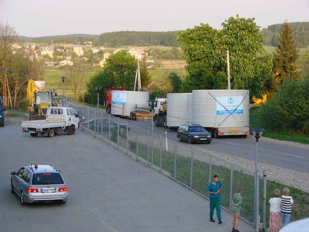 Biological wastewater purification plant