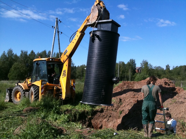 Construction of interior and exterior sewerage and water-supply systems