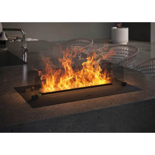 Electric steam fireplaces
