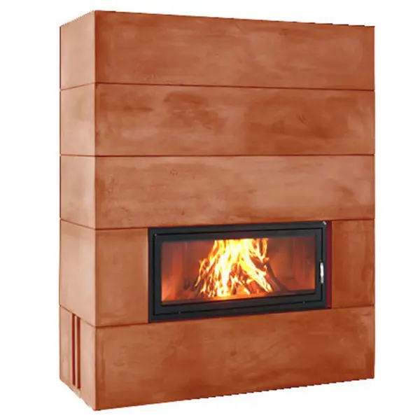 Heat-accumulating finish fireplaces