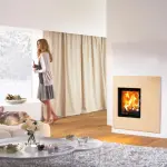 Fireplace inserts with straight glass