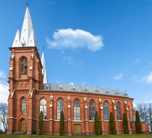 Pabiržės Vissvētās Trīsvienības baznīca, Kirche