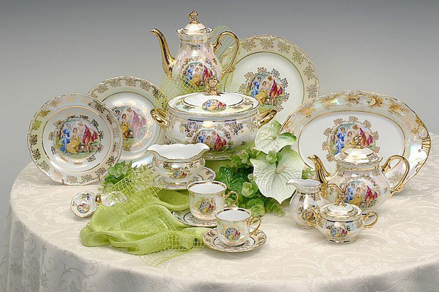 Čehu kristāla trauki