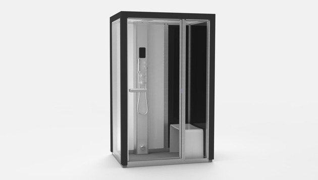 Tvaika kabīne ar iebūvetu tavika ģeneratoru un dušu no zviedru ražotāja Tylo.