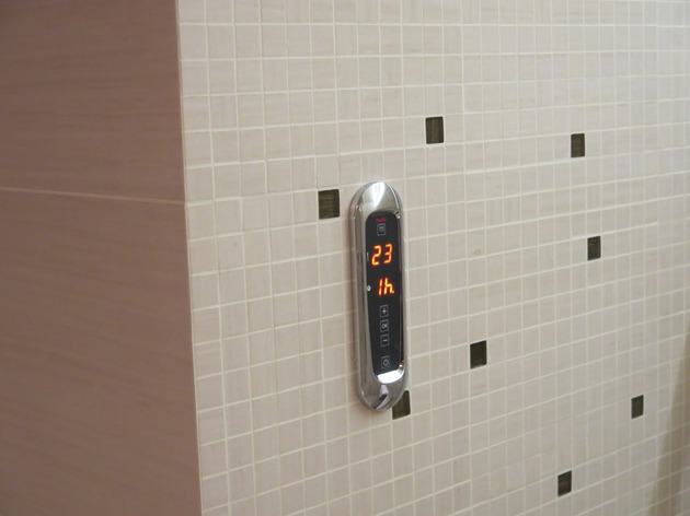 Vadības panelis tvaika pirtij