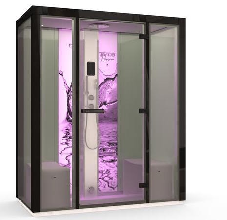 Tvaika kabīne ar gaismas terapiju