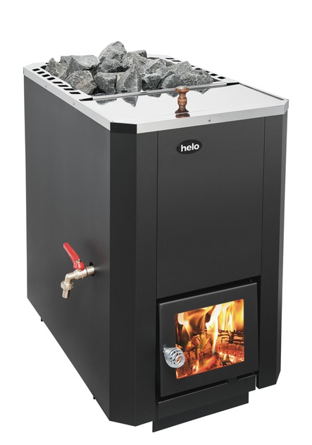 Pirts krāsns Kastor ar ūdens trauku.