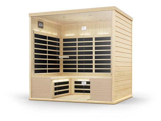 Infra sarakano staru kabīne komerciālai lietošanai