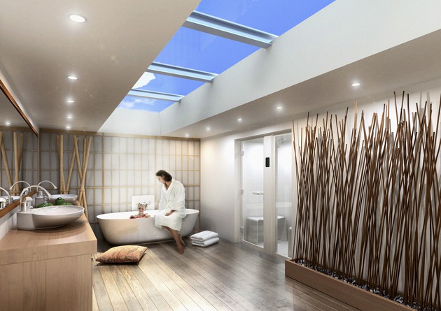 Iebūvēta tvaika kabīne