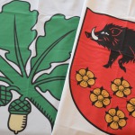 Kandavas pilsētas un Kandavas novada karogi (mastam un karoga kātam).