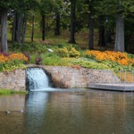 Koknese park, Perse waterfall reproduction
