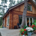 Making log houses